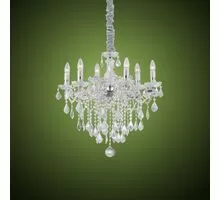 Candelabru cristal Ideal Lux Florian, 6xE14, crom