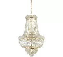 Candelabru cristal Ideal Lux Dubai, 10xE14, alama-transparent