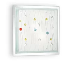 Plafoniera Ideal Lux Ocean, 2xE27, crom-multicolor