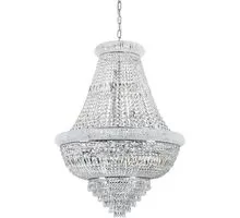 Candelabru cristal Ideal Lux Dubai, 24xE14, crom