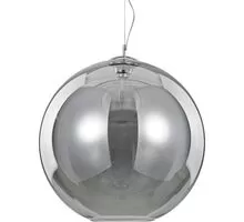 Pendul Ideal Lux Nemo, 1xE27, crom-fumuriu-transparent