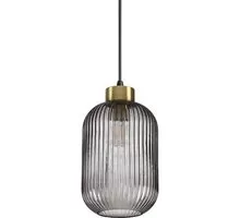 Pendul Ideal Lux Mint, 1xE27, alama satinata-fumuriu-negru mat