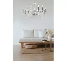 Candelabru Ideal Lux Doge, 12xE14, transparent