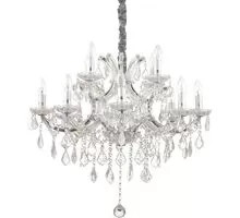 Candelabru cristal Ideal Lux Napoleon, 12xE14, crom