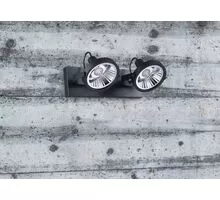 Plafoniera tip spot Ideal Lux Glim, 2xGU10, AR111, negru