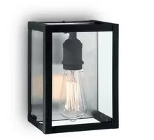 Aplica Ideal Lux Igor, 1xE27, negru-transparent