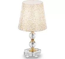 Veioza cristal Ideal Lux Queen, 1xE27, auriu