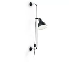 Aplica Ideal Lux Shower, 1xE27, negru