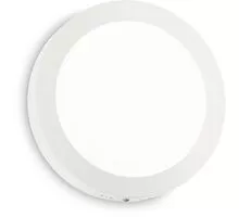 Aplica LED Ideal Lux Universal Round, 13.5W, 3000K, 170mm, alb