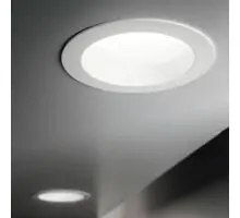 Spot fix LED incastrat Ideal Lux Basic Wide, 15W, 3000K, 144mm, alb, IP44, 193526