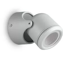 Aplica tip spot, Ideal Lux Xeno, 1xGU10, 90x135x110mm, gri, IP44, 129471