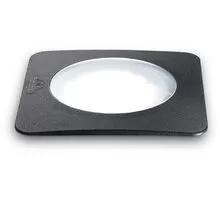 Spot LED trepte/pardoseli, Ideal Lux Gravity, 1xGX53, 155x155x111mm, negru, IP67, 120386