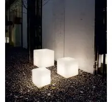 Lampadar gradina, Ideal Lux Luna, 1xE27, 500x500mm, alb, IP44, 191607