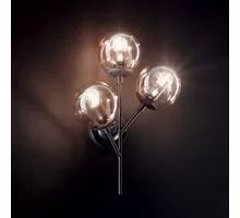 Aplica Ideal Lux Kepler, 3xE27, fumuriu-negru