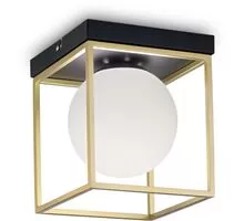 Plafoniera Ideal Lux Lingotto, 1xE14, alb-negru