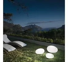 Lampadar gradina, Ideal Lux Sasso, 1xE27, 250x180mm, alb, IP44, 161754