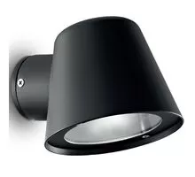 Aplica exterior, Ideal Lux Gas, 1xGU10, 115x150x95mm, negru, IP43, 020228