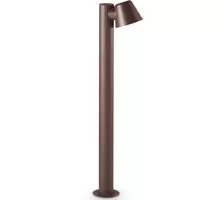 Stalp mediu, Ideal Lux Gas, 1xGU10, 115x205x800mm, cafeniu, IP43, 213101