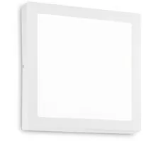Aplica LED Ideal Lux Universal Square, 36W, 3000K, 400x400mm, alb