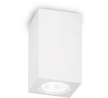 Plafoniera tip spot, aplicat, Ideal Lux Tower, 1xGU10, 70x70x110mm, alb