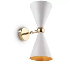 Aplica Maytoni Vesper, 2xE14, alb, auriu