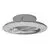 Plafoniera cu ventilator LED Mantra Alisio mini, 70W, argintiu, dimabil, telecomanda