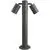 Stalp mic AZzardo Rolf, 2xGU10, spoturi orientabile, gri inchis, IP44