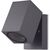 Aplica tip spot AZzardo Peder, 1xGU10, gri inchis, IP54