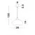 Pendul Nova Luce Savaz, 1xE27, crom, negru