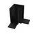 Element de conectare pentru sina, aplicat, orizontal exterior, negru, Maytoni