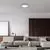Plafoniera moderna LED Rabalux Lupita, 40W, alb-negru, dimabil, telecomanda