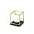 Lampa decorativa Ideal Lux Lingotto, 1xE14, alb, auriu, negru