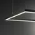 Pendul LED Ideal Lux Oracle Slim, 41W, negru