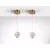 Pendul LED Schuller Austral, 6W, auriu, transparent