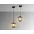 Pendul Schuller Norma, 1xE27, D20, alama, ambra, negru, dimabil