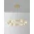 Pendul LED Nova Luce Brille, 46W, auriu-transparent