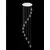 Pendul LED Schuller Aquaria, 48W, crom, transparent
