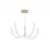 Pendul LED Nova Luce Perla, 130W, alb-auriu, telecomanda