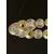 Pendul LED Nova Luce Brille, 46W, auriu-transparent