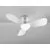 Plafoniera cu ventilator LED Schuller Vito, 24W, alb, alb mat, opal, telecomanda, temporizator