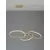 Pendul LED Nova Luce Girish, L 100, 40W, auriu