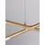 Pendul LED Nova Luce Raccio, 27W, auriu satinat