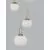 Pendul LED Nova Luce Hook, 30W, alb-auriu satinat, dimabil