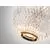 Pendul LED Schuller Austral, 26W, rotund, auriu, transparent