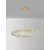 Pendul LED Nova Luce Brille, 46W, auriu-transparent