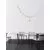 Pendul LED Nova Luce Brillante, 50.4W, auriu-transparent, telecomanda