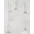 Pendul LED Nova Luce Hook, 52W, alb-auriu satinat