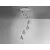 Pendul LED Schuller Aquaria, 24W, crom, transparent