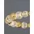 Pendul LED Nova Luce Brille, 46W, auriu-transparent