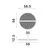 Plafoniera LED Nova Luce Noah, 36W, cafeniu